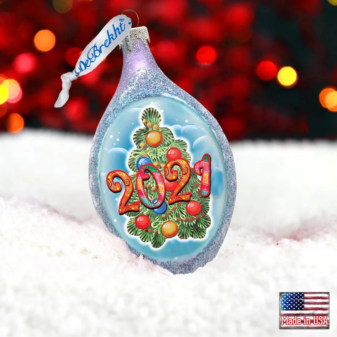 2023 Dated Christmas Glass Ornament by G. DeBrekht | Christmas Décor - 757-041-D23