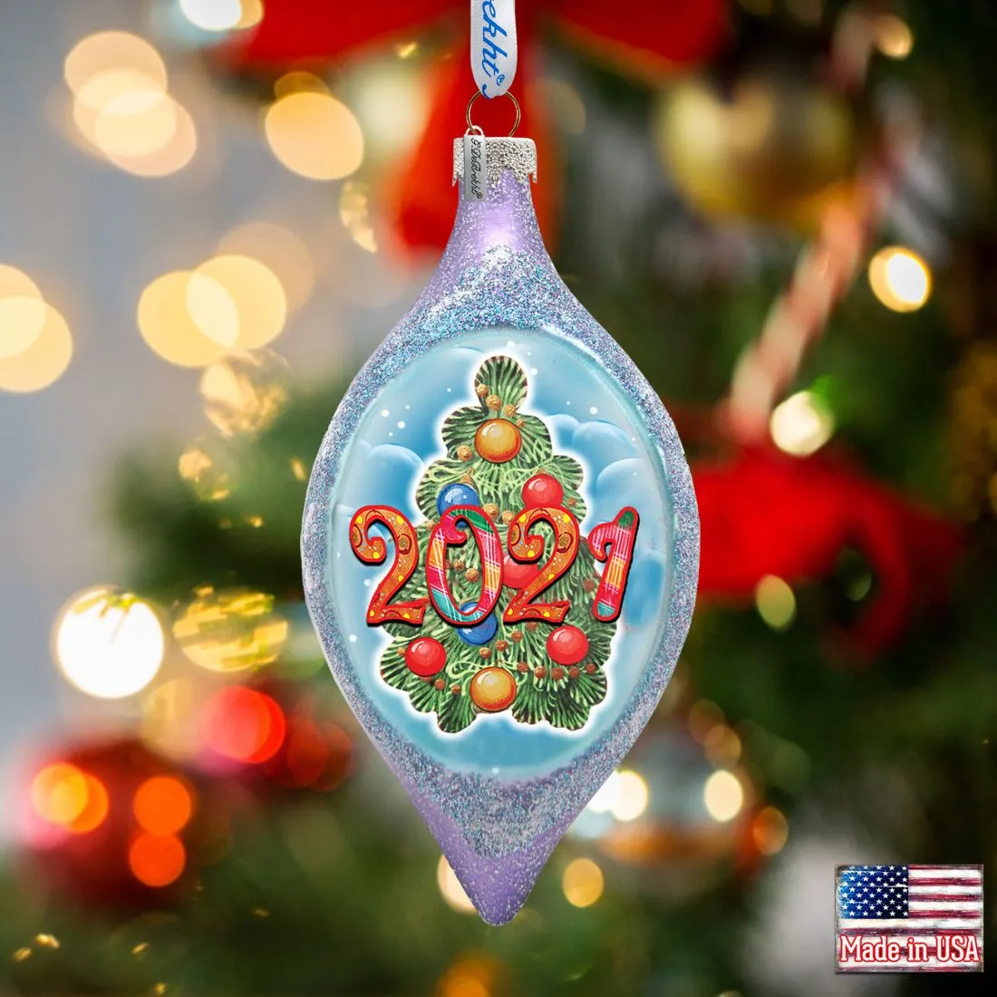 2023 Dated Christmas Glass Ornament by G. DeBrekht | Christmas Décor - 757-041-D23