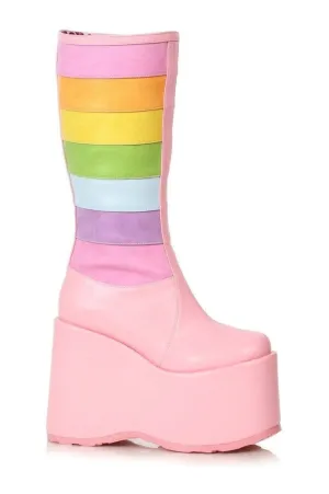 500-JADA Festival Boot | Pink Faux Leather