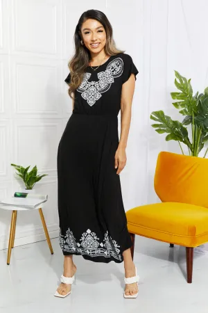 *APP EXCLUSIVE* Damask Midi Maxi Dress