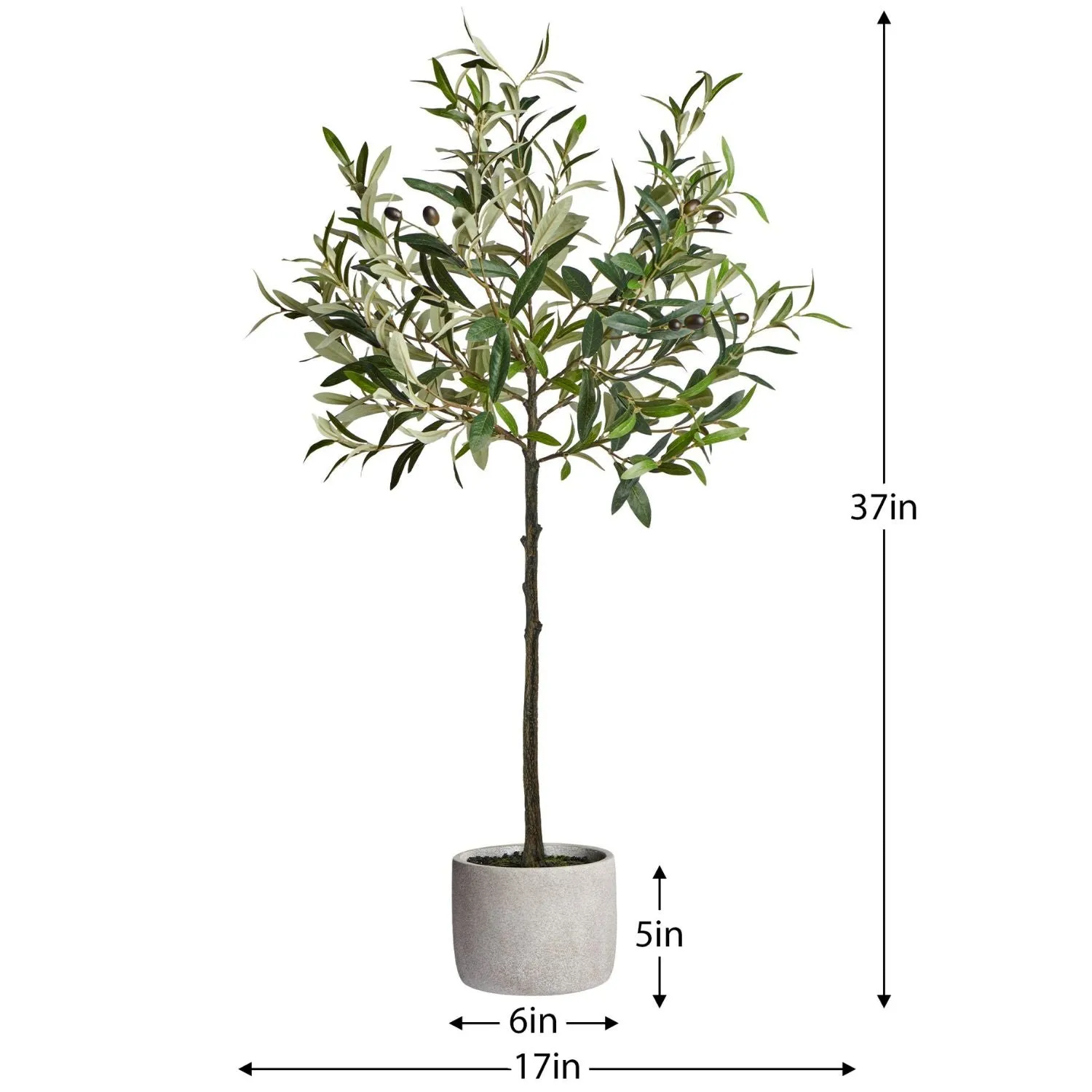 Artificial Potted Mini Olive Tree