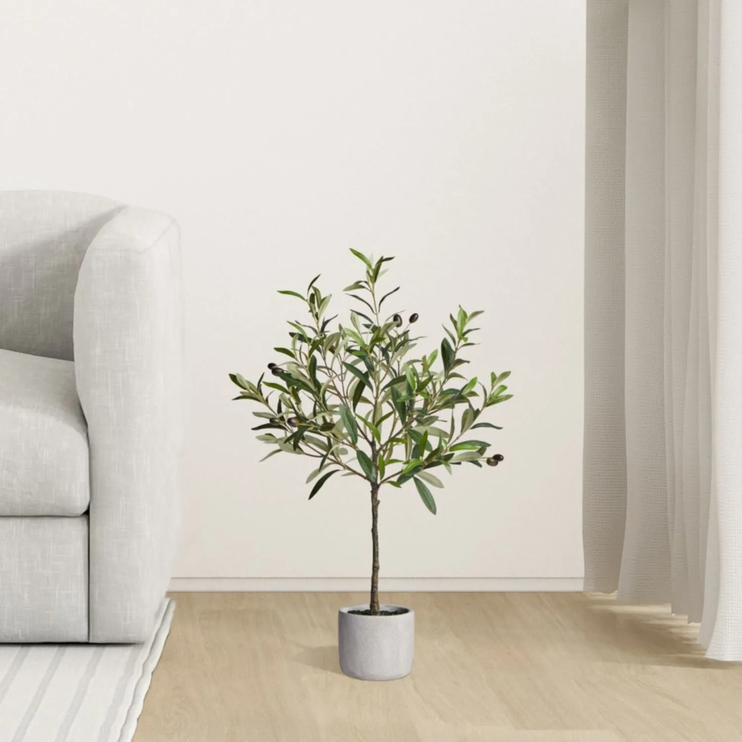 Artificial Potted Mini Olive Tree