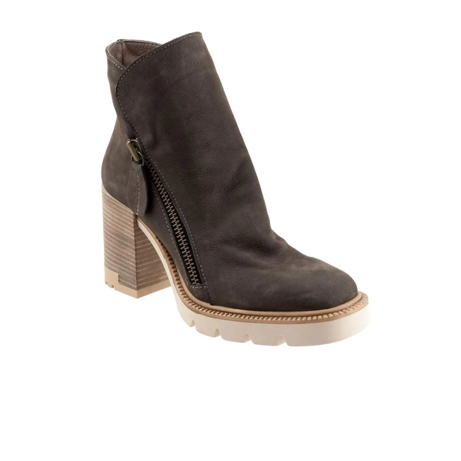 Bueno Elliott Heeled Mid Boot (Women) - Stone Nubuck