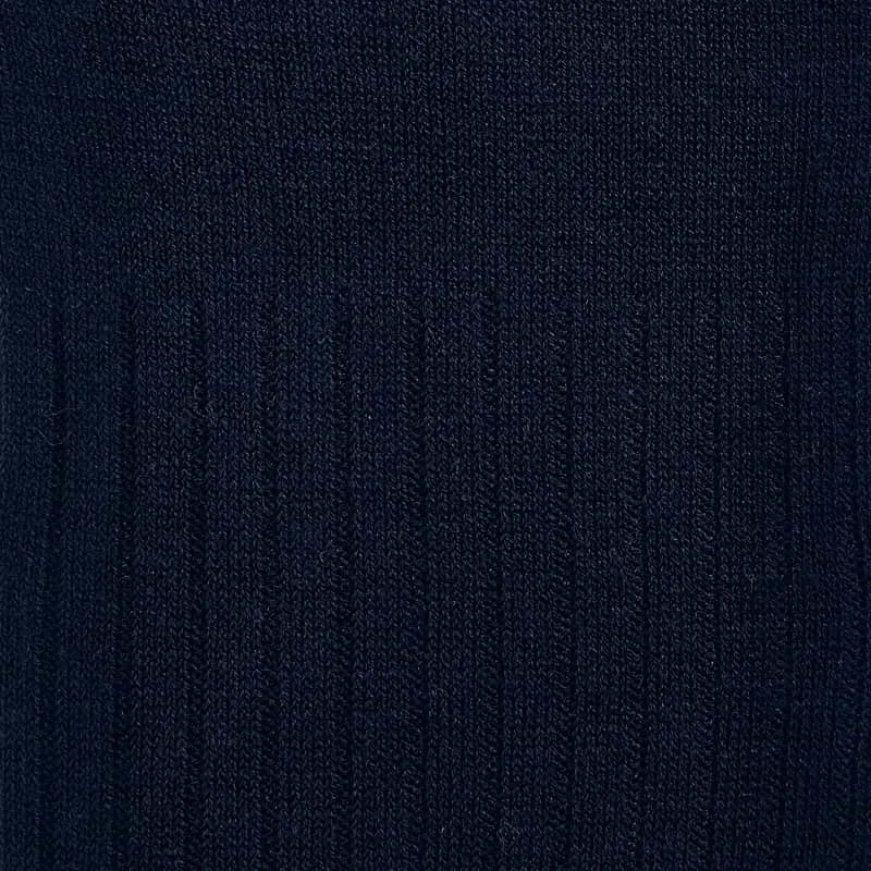 Cable Knit Ribbed Tights | Navy Blue