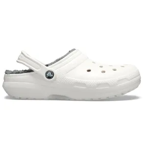 Crocs Classic Lined Clog - White / Grey