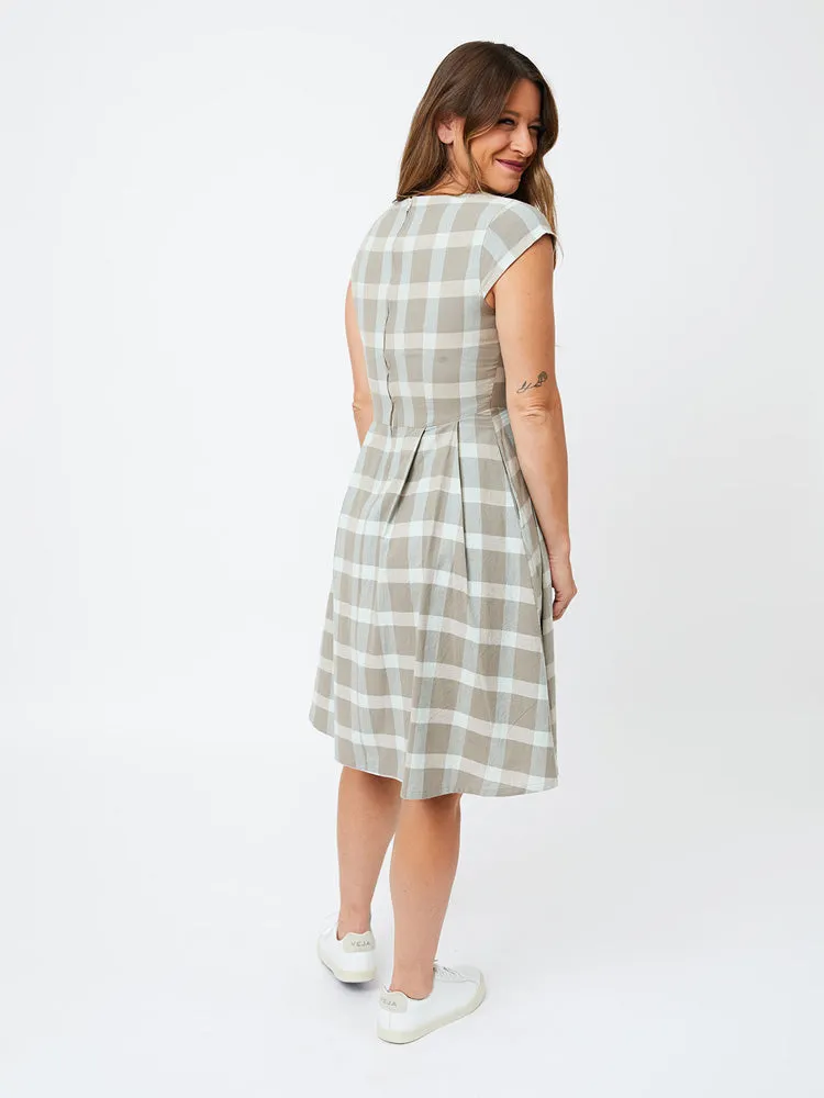 Devonshire Dress - Sterling Plaid