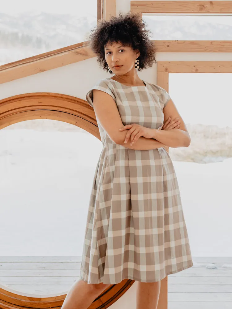 Devonshire Dress - Sterling Plaid