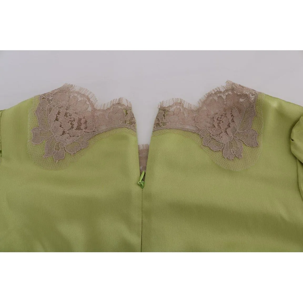 Dolce & Gabbana Elegant Floral Lace Silk Blouse