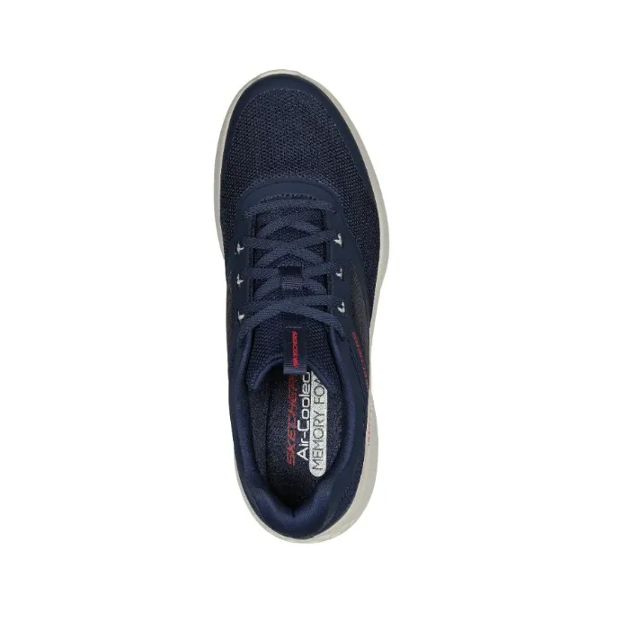 Skechers Mens Skech-Lite Pro Athletic Shoes in New Century Navy/Red Design