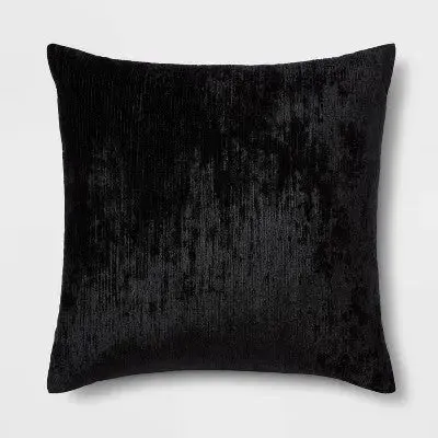 New - Oversized Velvet Rib Textured Square Throw Pillow - Threshold