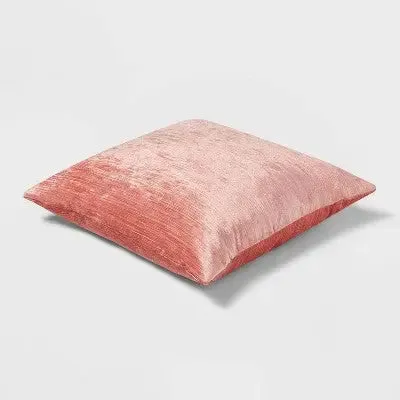 New - Oversized Velvet Rib Textured Square Throw Pillow - Threshold