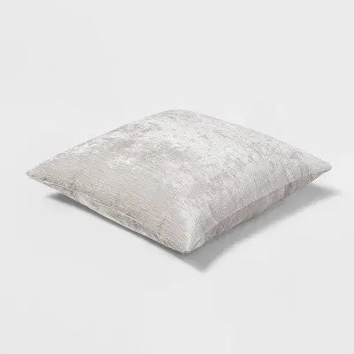 New - Oversized Velvet Rib Textured Square Throw Pillow - Threshold