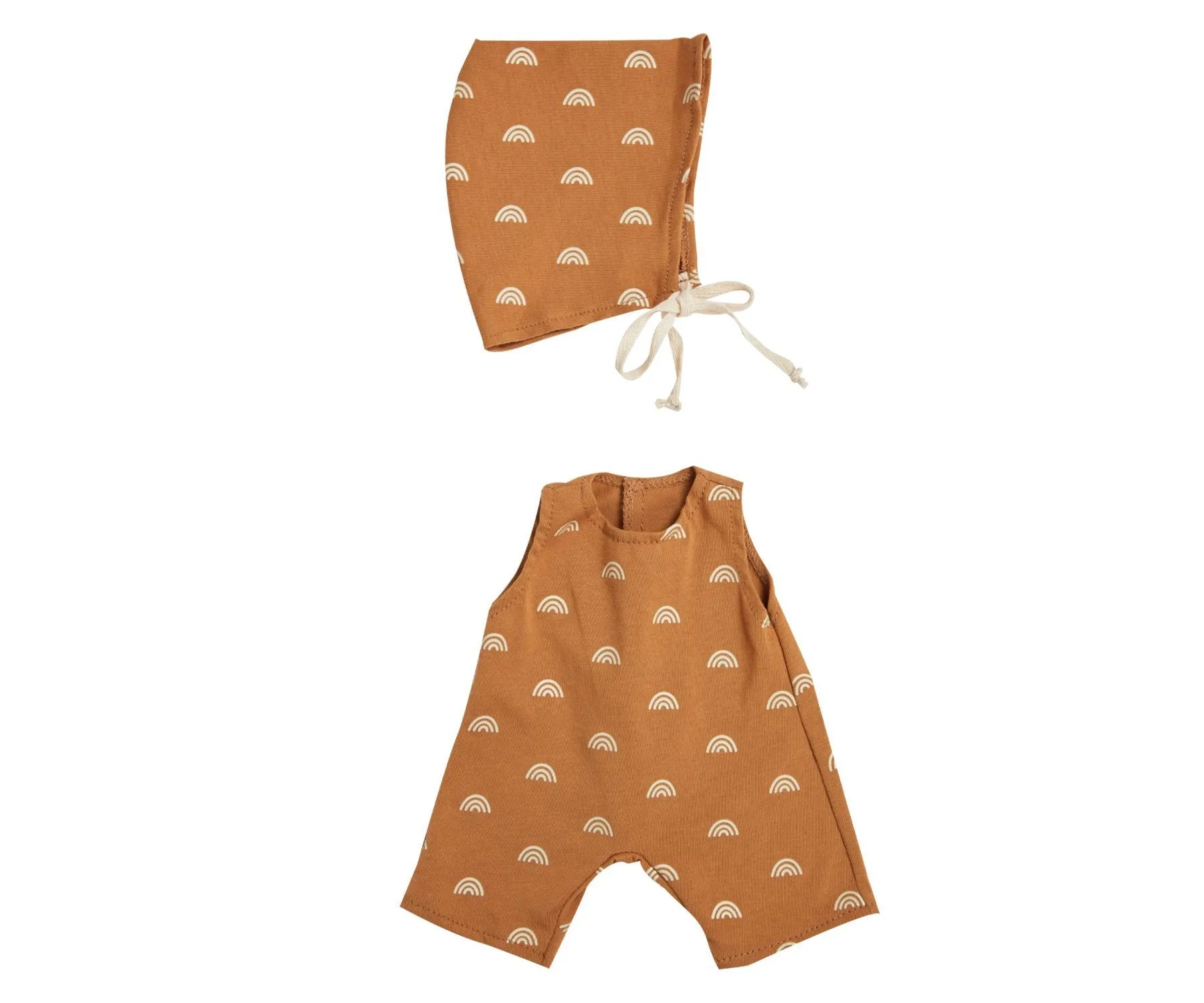 Olli Ella Dinkum Doll Rolo Romper Set Fawn