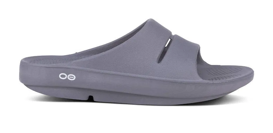 OOFOS Mens OOahh Slide Slate