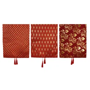 Red and Gold Foil Runner Asst