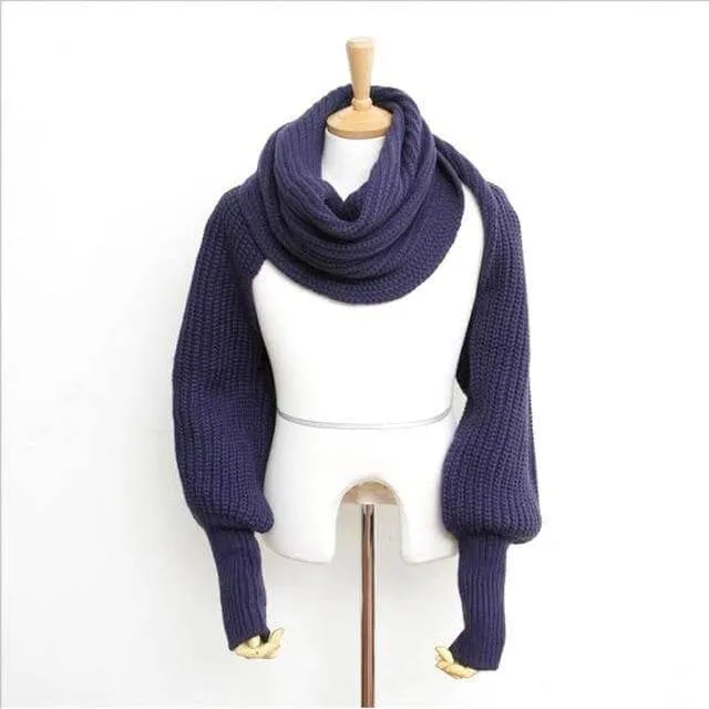 Scarf With Sleeves