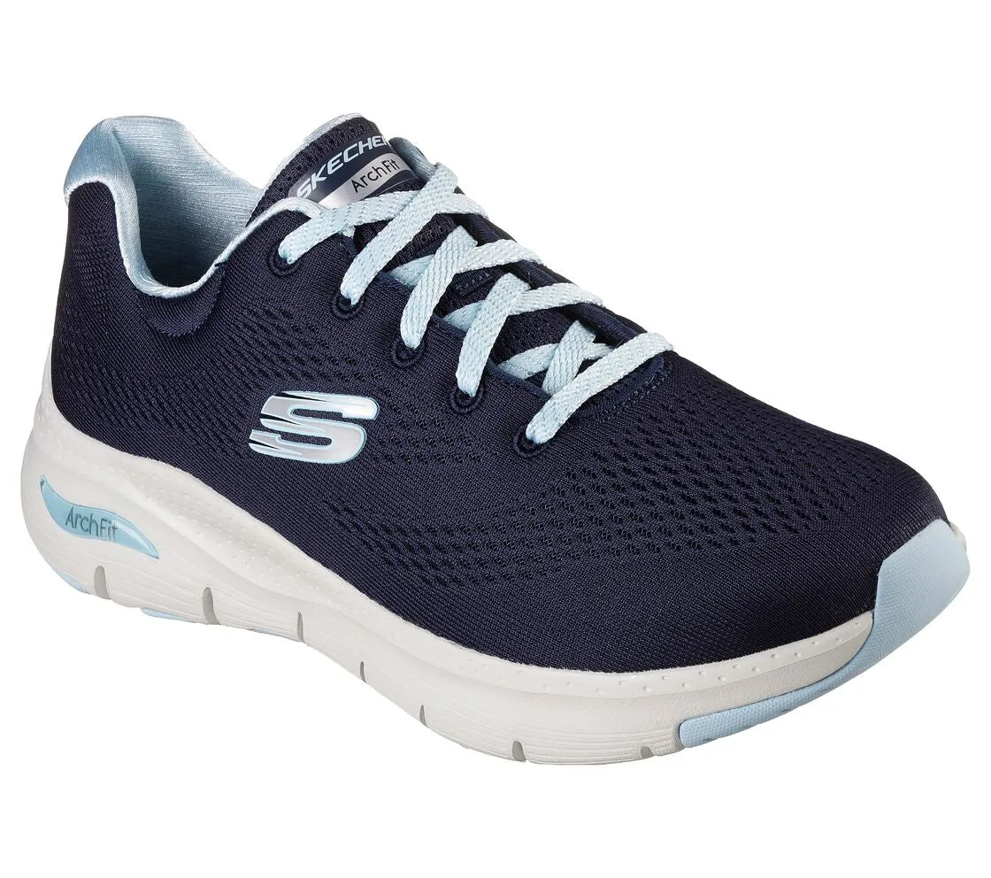 Skechers 149057/NVLB Big Appeal Navy/Light Blue Arch Fit Trainers