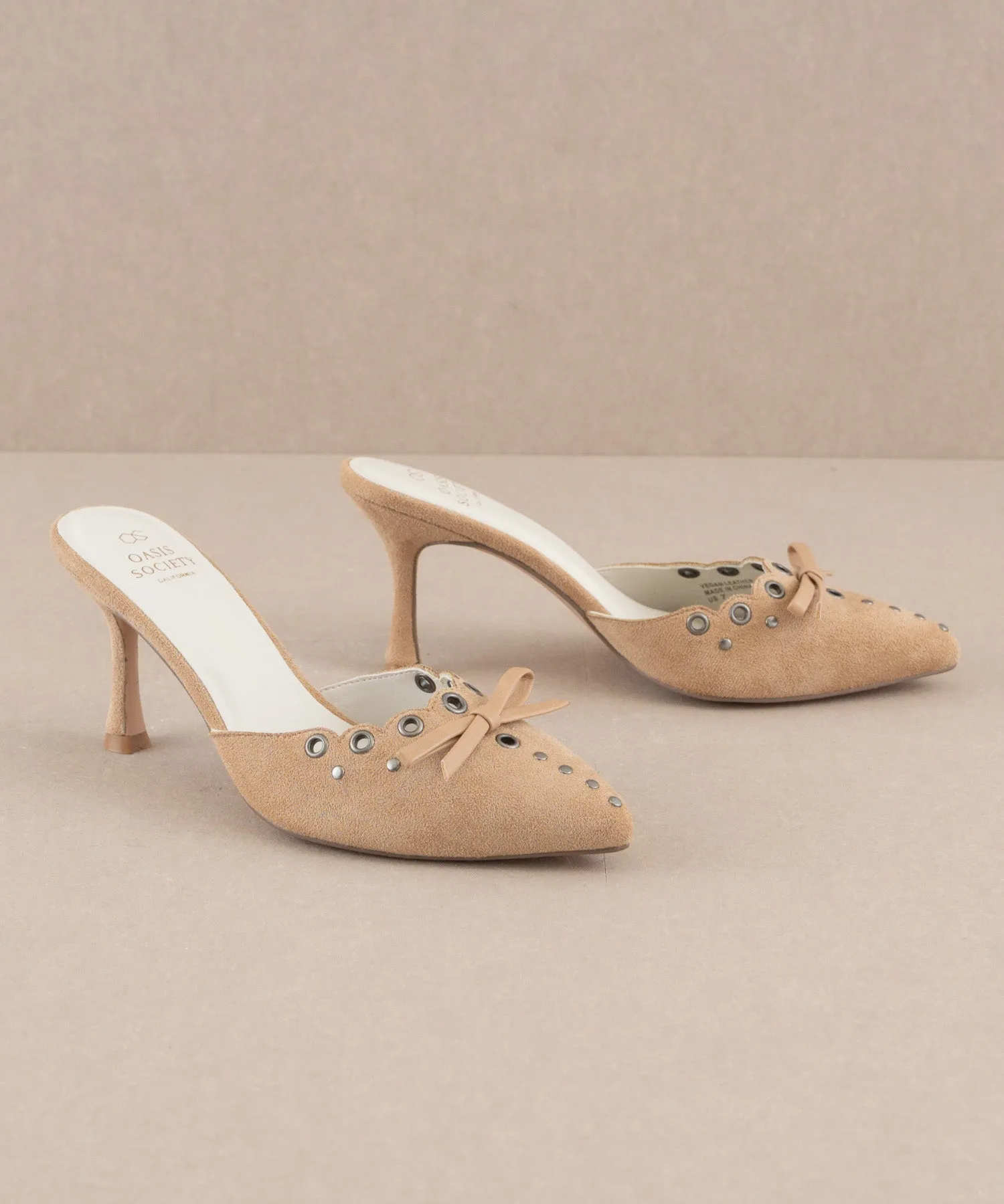 The Meridian | Sand Kitten Heel