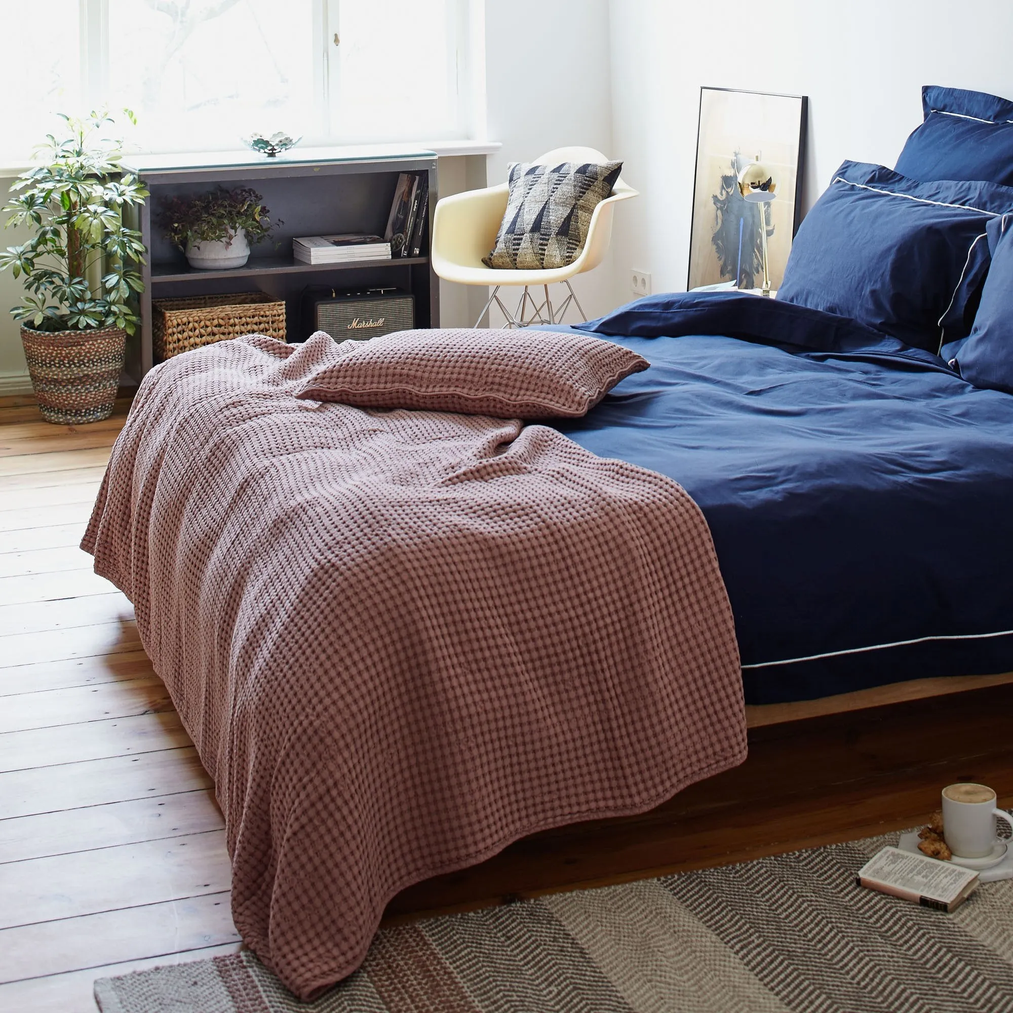 Veiros Cotton Bedspread [Dusty pink]