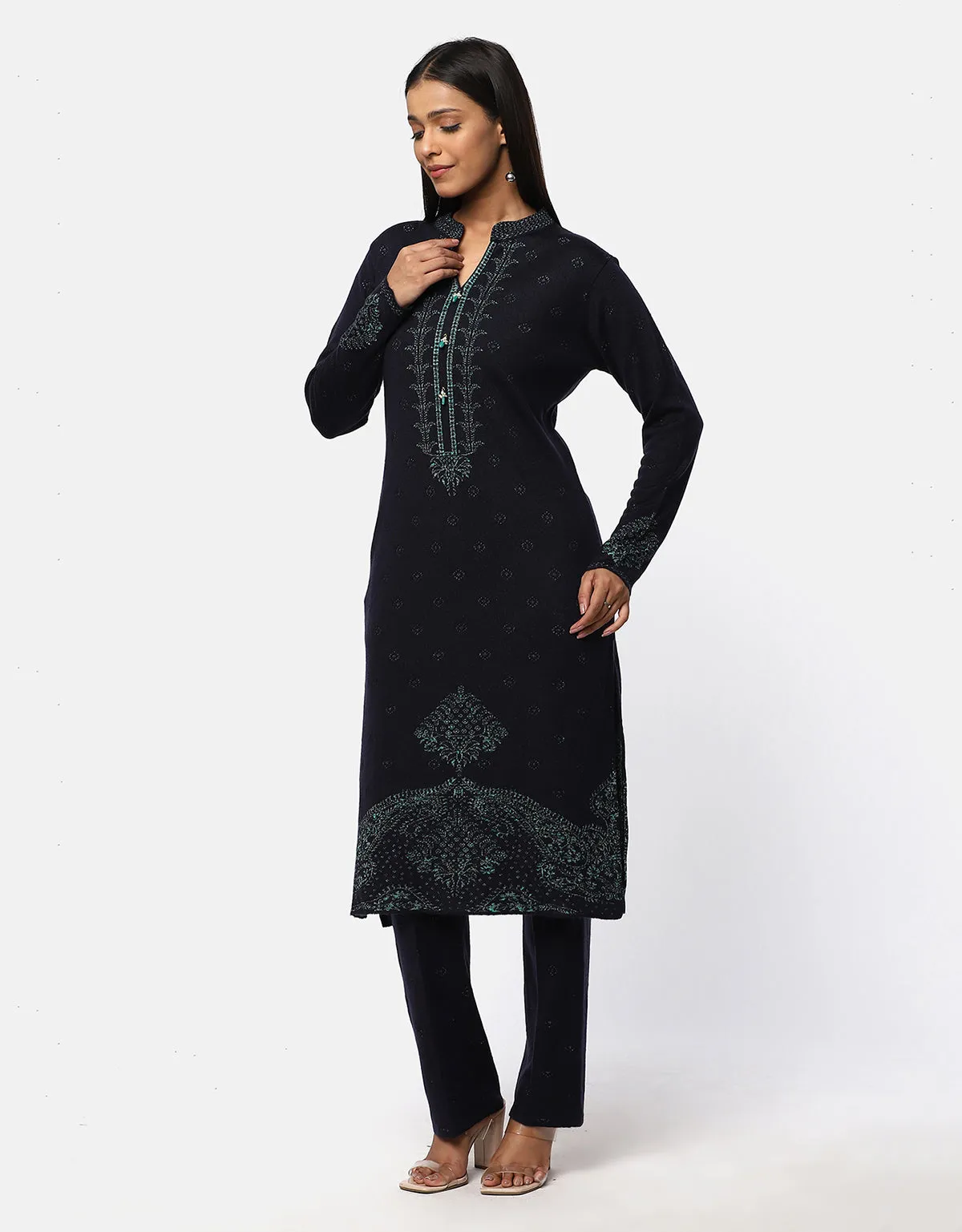 Winter Warm Designer Woolen Kurti For Women